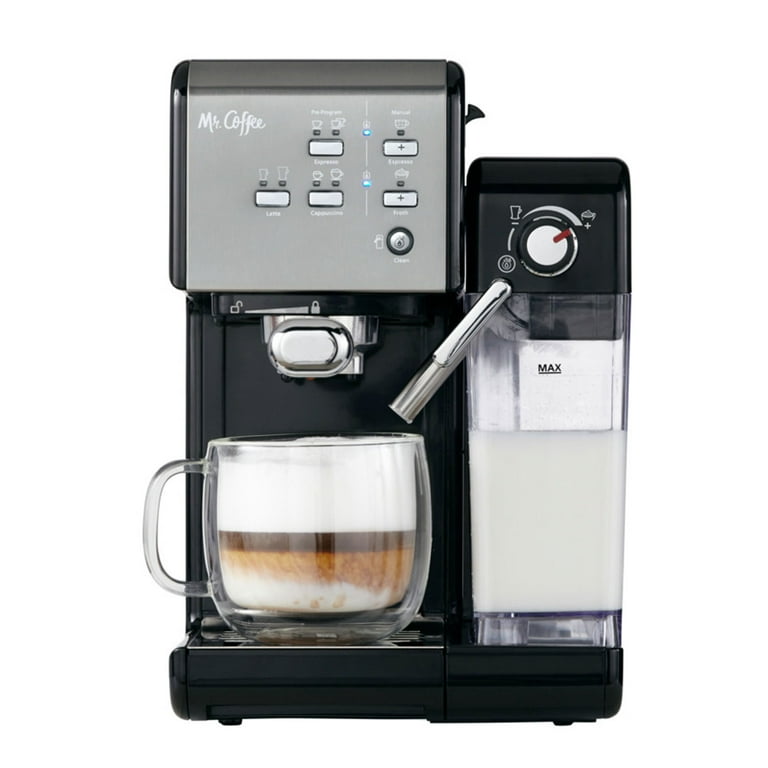 Mr. Coffee 1 Touch Espresso & Cappuccino Maker, 19 Bar Mr. Coffee 1 Touch Espresso & Cappuccino Maker, 19 Bar