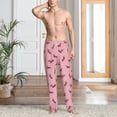 thumbnail image 5 of Uemuo Dachshund Dog Puppy Pattern Men's Wide Leg Palazzo Lounge Pants with Pockets Light Weight Loose Comfy Casual Pajama Pants-X-Large, 5 of 9