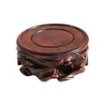 thumbnail image 2 of Abbracc Retro Circular Wooden Base Flowerpot Base Figurine Sculpture Display Stand, 2 of 9