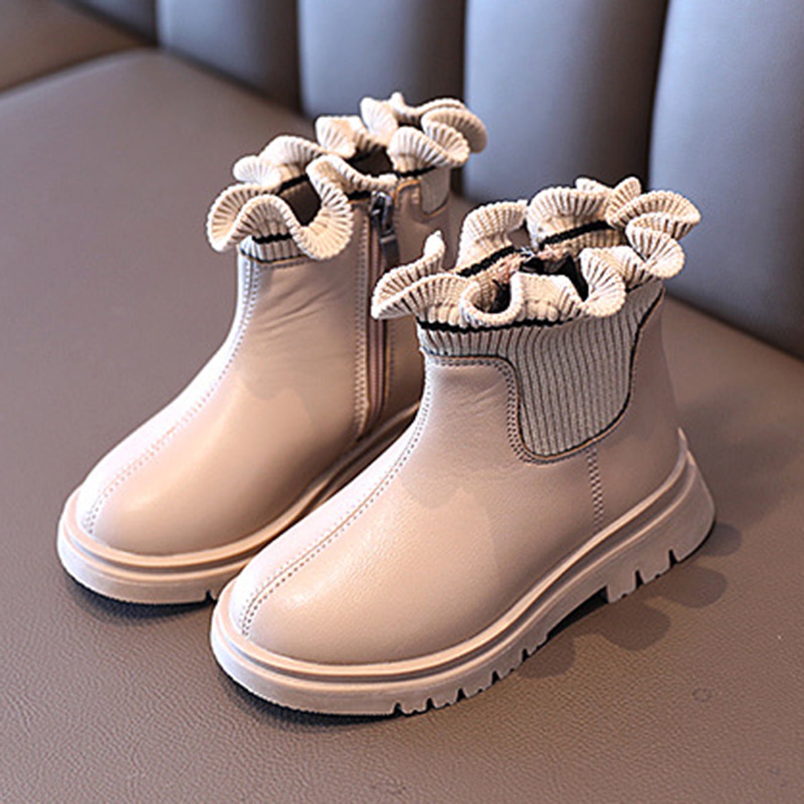 Toddler Girl Boots Size 4C Girls Shoes Solid Color Short Boots Shoes Fashion Non Slip Breathable Women Boots Toddler Dress Shoes Size 8.5 Baby Girl Shoes 3 6 Months Toddler Sneakers Size 6