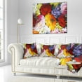 thumbnail image 3 of Designart Extrusive 3D Fabric Flowers - Floral Throw Pillow - 18x18, 3 of 5