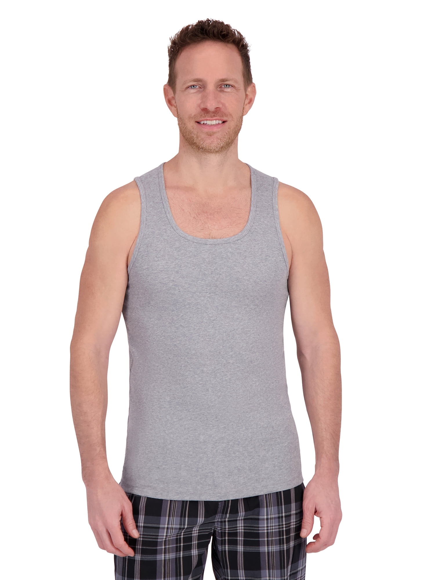 Hanes Men's Tank and Woven Pant Pajama Set, 2-Piece, Sizes S-2XL