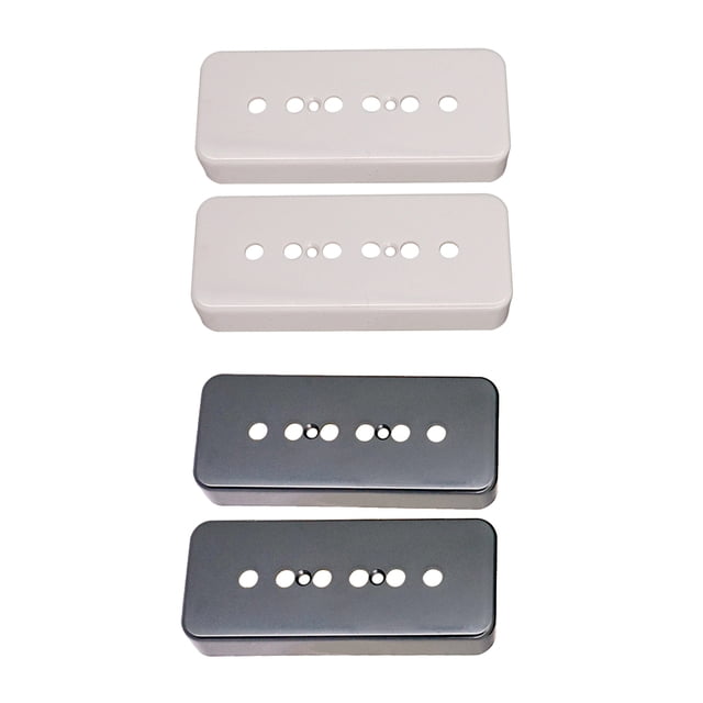 4 Uds Cubierta de Guitarra de Plástico P90 Sunnimix Cubierta de Pastilla de Barra de Jabón 85.2x34.2x16.2mm