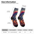 thumbnail image 2 of Fotbe Rainbow Sunset Cloud White Horse Calcetas Largas con Estampado para Hombre y Mujer – Calcetas de Compresión Transpirables y Elásticas, Viajar y Uso Diario Talla 5-11, 2 of 6