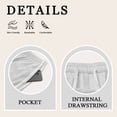 thumbnail image 6 of TEMOFON Summer Pants for Women Summer Wide Leg Pants with Pockets Elastic Waistband Comfy Pants Lightweigt Jogging Pants Light Grey M, 6 of 10