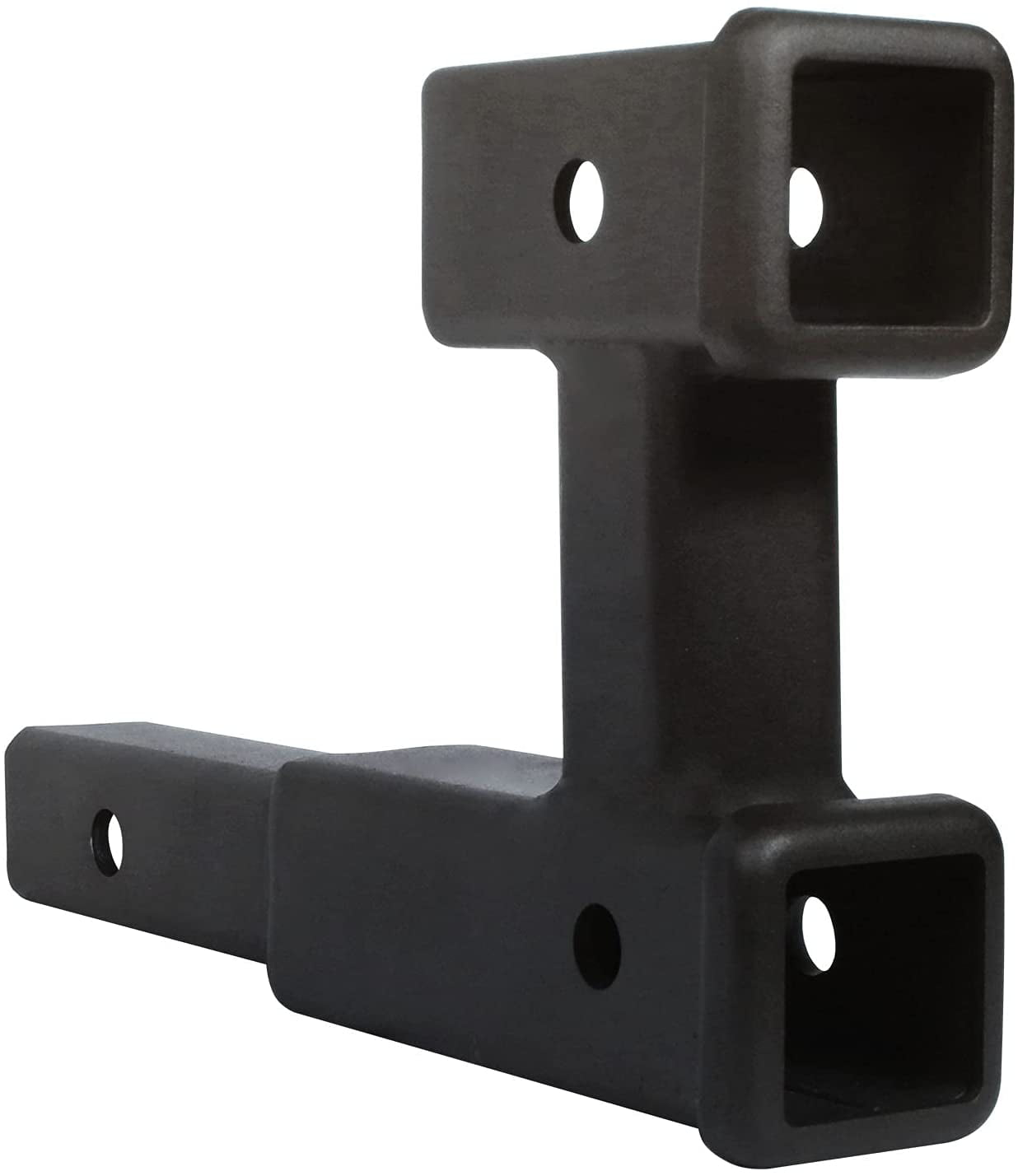 KAIRAY Double Hitch Receiver 2 inch Trailer Hitch Extension Riser Hitch Adapter Fits for 2 inch Receiver Extender to 10 inch Max Length 7.5 Inch Riser 