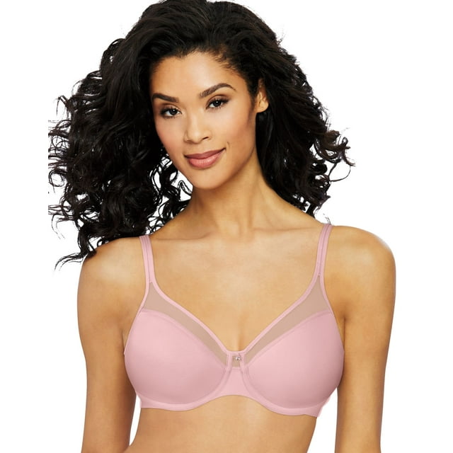 Bali Womens One Smooth U Ultra Light Illusion Neckline Underwire Bra, 40DD