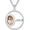 1 Stone, variant on Personalized Birthstone Necklace for Women Picture Memory Mother Necklace Engraving Name Photos Pendant Customized Round Pendant Christmas Mothers Day Birthday Jewelry Gift for Women