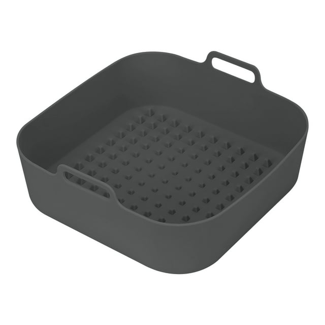 SSZMDLB Doublure de Friteuse à Air Chaud à Moins de 5 $, Doublure de Friteuse à Air, Insert de Panier en Silicone Réutilisable, Accessoire de Pot Rond Antiadhésif pour la Cuisson, Facile à Nettoyer et Compatible Lave-Vaisselle