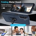 thumbnail image 2 of KOMI Compatible with Samsung Galaxy A15 5G Case with Screen Protector+Camera Lens Protector,Heavy Duty Full Body Phone Cover Built in Metal Ring Holder Kickstand,2024 Navy Blue, 2 of 5