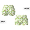 thumbnail image 5 of Kdxio Kawaii Avocado Print Workout Shorts for Women Seamless Soft Smooth Gym Yoga Scrunch Active Shorts, 5 of 9