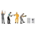 thumbnail image 1 of 1Set 1/64 Model People Repairman Character Doll Accessory Table Decoration Gray Dolls Gray, 1 of 7