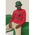 thumbnail image 2 of Old Glory Mens Ninja Ninjas Attack Ugly Christmas Sweater Long Sleeve T Shirt, 2 of 6