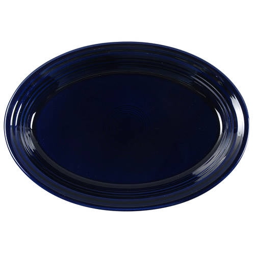 Open Box Homer Laughlin Fiesta Cobalt Blue (Intro 1986) Oval Serving Platter 220822