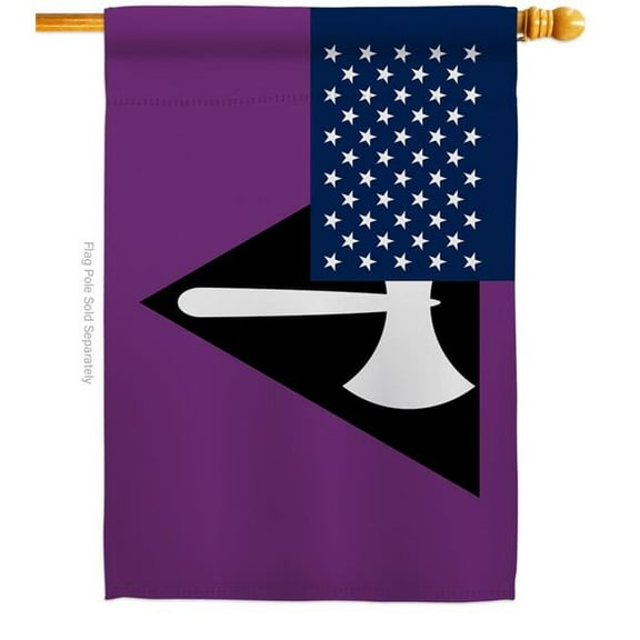 Americana Home & Garden H148653-BO US Labrys Pride Support 28 x 40 in. Double-Sided Decorative Horizontal House Flags for Decoration Banner Garden Yard Gift