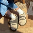 thumbnail image 4 of nsendm Female Shoes Adult Slipper Socks for Women Grippers Cute and Cotton Slipper Shoes Hard Bottom Slippers for Women Wide Green 9, 4 of 5