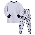 thumbnail image 5 of Xudanell Boys Pajamas 100% Cotton Toddler Clothes Set Planet Dinosaur Long Sleeve Sleepwear 2 Piece Kids Pjs Dark Gray,Size 2-3 Years, 5 of 9