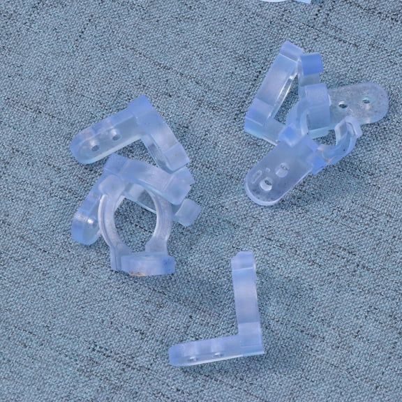 Raindrops 100Pcs Mounting Clips for Led Rope Light Clear Pvc Metal Holding Rope Lights Outdoor
