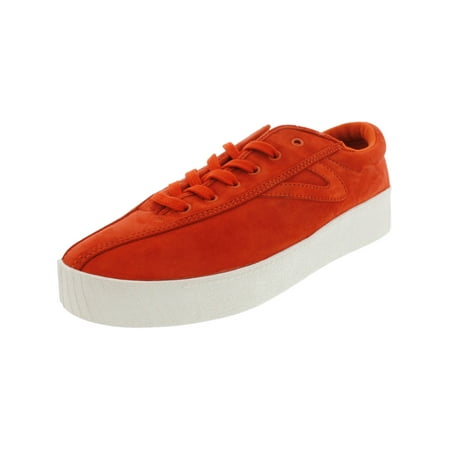 Orange Leather Footwear - Tretorn Women's Nylite 6 Bold Suede Orange Ankle-High Fashion Sneaker - 11M