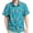 Gingerbread Man Green, variant on Joyfy Casual Summer Hawaiian Shirt for Men, Short Sleeve Button Down Beach Shirt