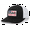 Black/White, variant on American Flag USA(ID) First Embroidered Leather Patch Mesh Back Trucker Hat, Black/Red/White