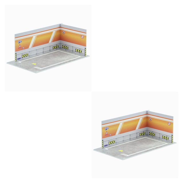 Decodeary Car Model Diorama Parking Scenery 124 DIY for Model Car Stunning and Realistic Type E 2PCS