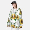 thumbnail image 3 of Fotbe Sunflowers (2) Chaqueta con Protección Solar UPF 50+ para Hombre y Mujer, Camisa con Capucha y Bolsillos-Medium, 3 of 7