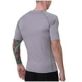 thumbnail image 3 of Ultrave Mens Short-Sleeve Shirt Crew Neck Soft Running Gym Summer Tee Men Tops Fashion,Gray,XL, 3 of 8