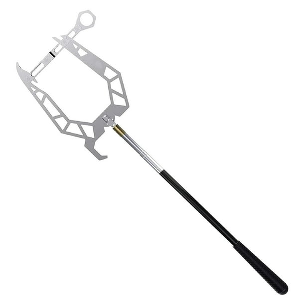 Gancho telescópico para muelle - Acero inoxidable, automático, para cuerda de amarre