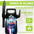 thumbnail image 4 of Electric Pressure Washer, 3000 PSI, Max.2.4 GPM Power Washer w/ 32ft Hose, 32ft Power Cord, 4 Quick Connect Nozzles, Foam Cannon, Portable to Clean Cars, Patios, Driveways, Fences, Pool, 4 of 12