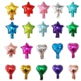 thumbnail image 2 of Globos de aluminio con forma de estrella para decoración de boda, 50 piezas, 5 pulgadas, corazón, plata, oro, cumpleaños, Baby Shower, suministros de boda, 2 of 4