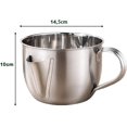 thumbnail image 4 of Separador de grasa para salsas Salsera Separador de grasa de acero inoxidable Olla de salsa Versátil Separador de grasa Aceite Sopa Filtro de aceite 1 litro, 1000ML oso de fresa Electrónica, 4 of 5
