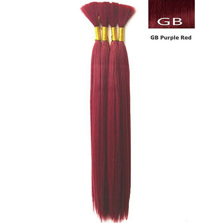 Yaki Bulk Braiding Hair, Human Hair Blend, Braids Hair Extensions for  Twists, Hot Selling, Length 18, 2 packs Color #30