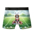 thumbnail image 2 of Happy Easter Hello Spring Saint Bernard Playing Football All Over Print Boxer Briefs Underwear for Men Dad St Dog Lover - 13003, 2 of 6