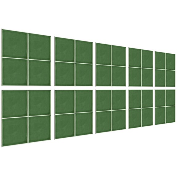 SEWCHICS Kitchen Tile Stickers Green PVC Adhesive Wall Decor for Home 10Pcs