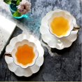 thumbnail image 3 of High - Grade Painted Gold Ceramic Coffee Cup Flower Tea Set For Afternoon Tea, 3 of 4