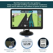 7-Inch Touch Screen GPS Navigation for Car, Truck and RV with 2025 Maps - Speed and Red Light Warning Alerts - Free Lifetime Map Updates