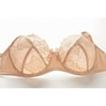 thumbnail image 6 of Plus Size Women Lace Gather Push Up Bra Underwire Embroidery Floral Adjustable Straps D-cup Bra 34-46, 6 of 8