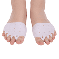 thumbnail image 1 of Funda de silicona para pies, cinco dedos, conjunto completo, ortesis para hallux valgus, almohadilla de antebrazo en forma de panal, antideslizante, transpirable, separador de dedos superpuestos, 1 of 5