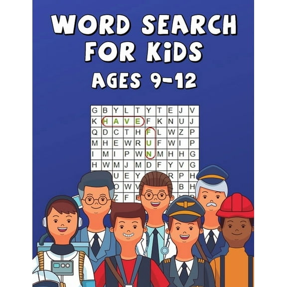Word Search For Kids Ages 9-12: Improve Spelling, Vocabulary, and Memory ! Words Related To Professions !