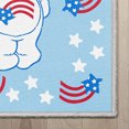 thumbnail image 3 of Well Woven Care Bears 3 Patriotic Bears 5' x 7' Bright Blue Area Rug, 3 of 6