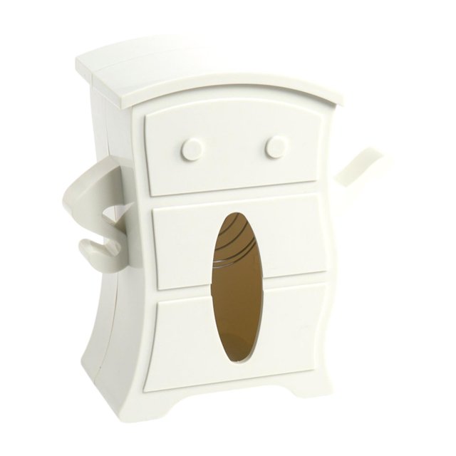 Organizador de pañuelos faciales portátil y práctico, accesorios premium Blanco