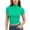 Green #018, variant on Women Fitted Short Sleeve Mock Neck T Shirt Stretchy Breathable Basic Top,3XL