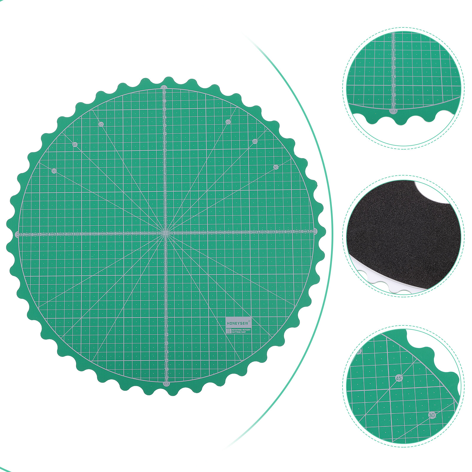 1PC Fabric Rotating Mat SelfHealing Round Rotating Rotary Turntable