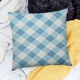 thumbnail image 2 of BANET  Throw Pillow Cover Chequered Blue Checkered Pattern Abstract Baby Beautiful Checked Day  Pillowcase Home Decorative Square Pillow Case Cushion Cover 22x22in, 2 of 5