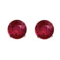 thumbnail image 2 of White Gold with Ruby Stud Earrings, 2 of 4