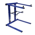 thumbnail image 1 of Foldable Portable DJ Laptop Stand W/Adjustable Shelf Blue, 1 of 5