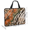 thumbnail image 2 of AWERP Sexy Leopard Print Art Laptop Bag, Diving Fabric Computer Protective Handle Case Soft Carrying Travel Case 15inch, 2 of 5