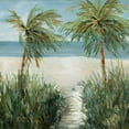 thumbnail image 2 of Robinson, Carol 20x20 Black Ornate Wood Framed with Double Matting Museum Art Print Titled - Sandy Beachwalk, 2 of 4