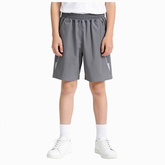 Yindaity Toddler Boys Shorts Boys Quick Dry Athletic Zipper Shorts Sets(Dark Gray,11-12 Years)